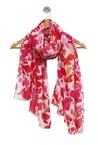 BURST SCARF - red mix